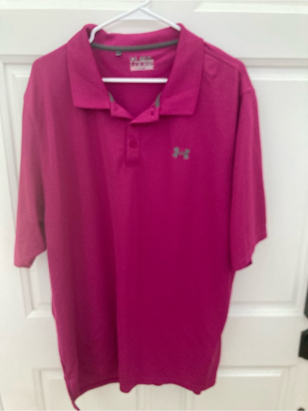 Under Armour Men’s Hot Pink Polo Performance Shirt